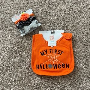 Just One You by Carter's Headband Set & My First Halloween Bib